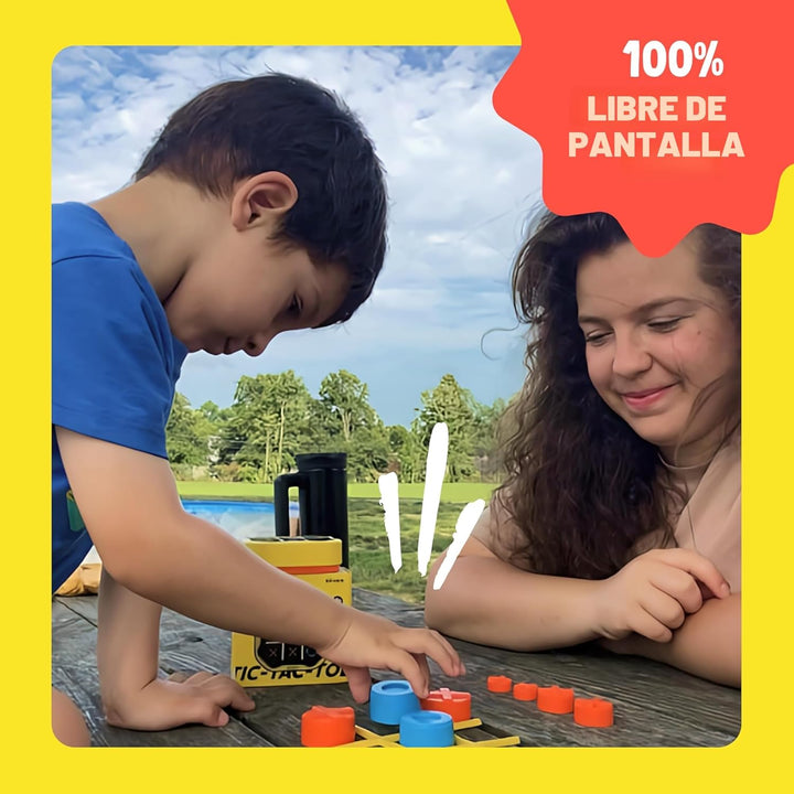GiiKER Juego Tic Tac Toe Bolt, Juegos de Mano Originales 3 en 1, Ju...