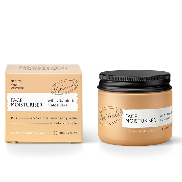 UPCIRCLE Hidratante facial con polvo de argán de 1.7 onzas, crema n...