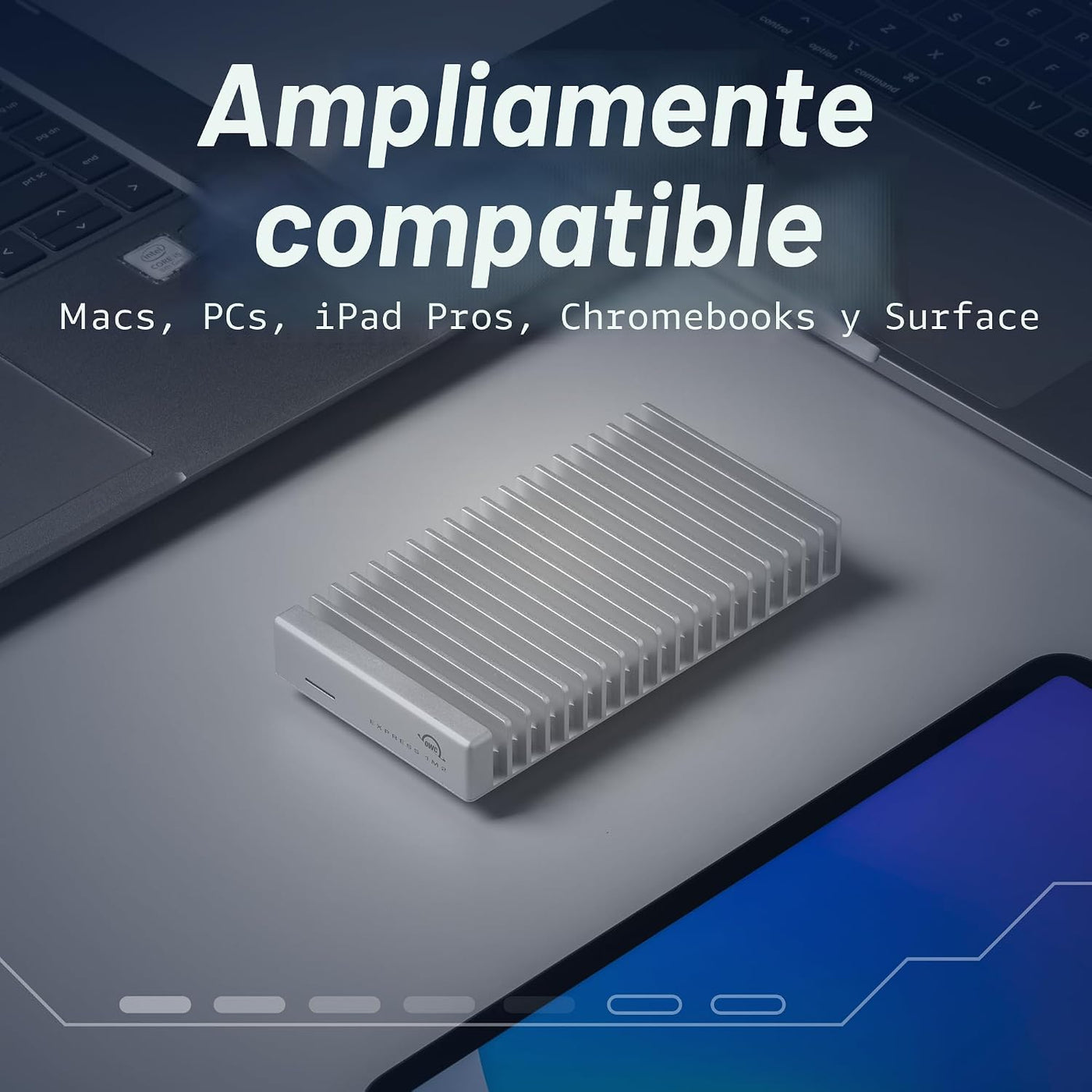 OWC Express 1M2 80G 4TB USB4 80Gb\/s Solución de almacenamiento por...