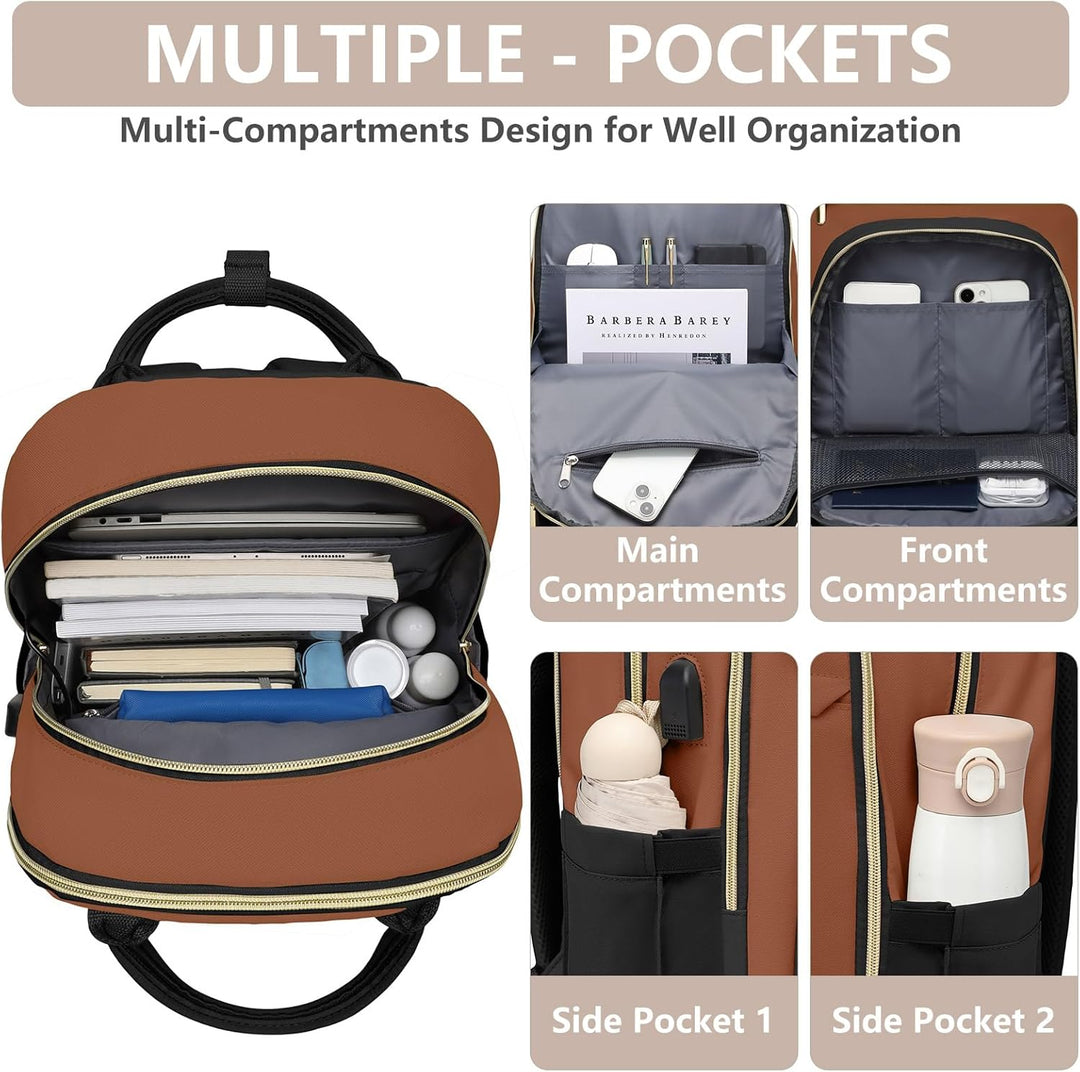 bagswan Mochila para Laptop para Mujeres Bolsa, 15,6 pulg.