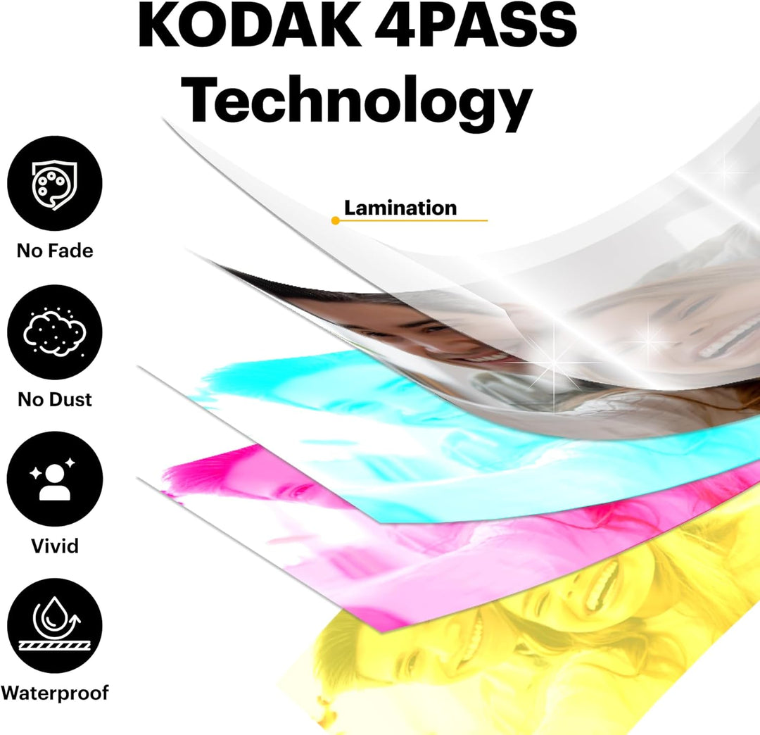 KODAK Mini 2 Retro - Impresora portátil para fotografías de 2.1 x 3...