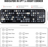 Juegos de teclado y ratón FOPETT, juegos de teclado y ratón inalámb...