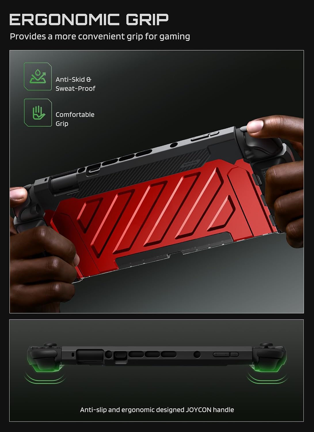 SUPCASE Funda para Nintendo Switch 2 2025, Joy Con Remove Friendly, rojo