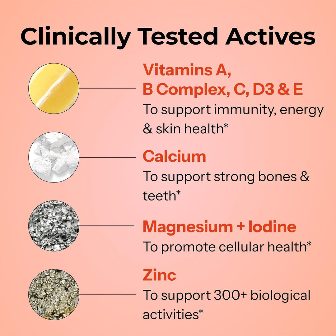 HUM Base Control Multivitamínico para mujeres con vitamina C, bioti...