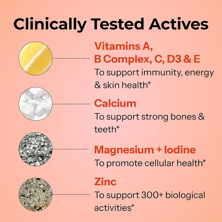 HUM Base Control Multivitamínico para mujeres con vitamina C, bioti...