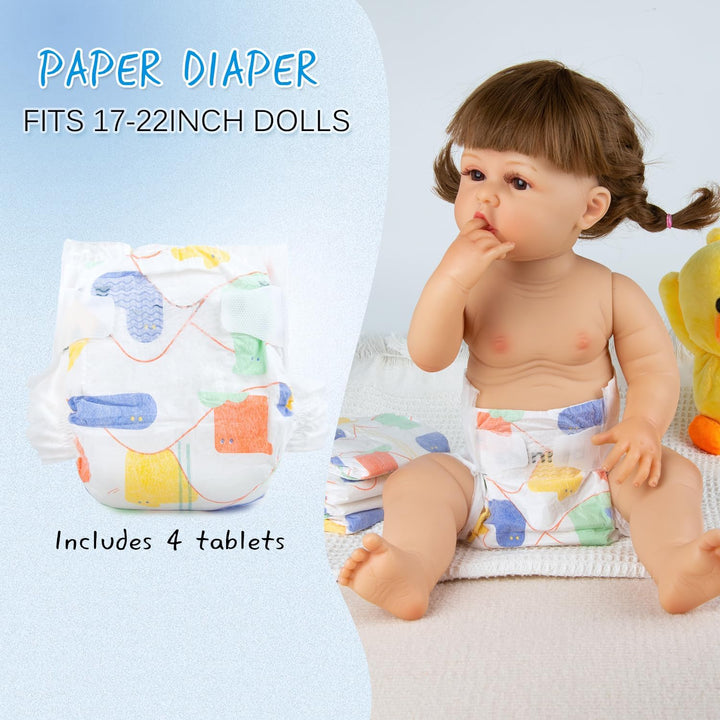 PEDOLLTREE Juego de 12 piezas de ropa de muñeca Reborn para bebé, c...