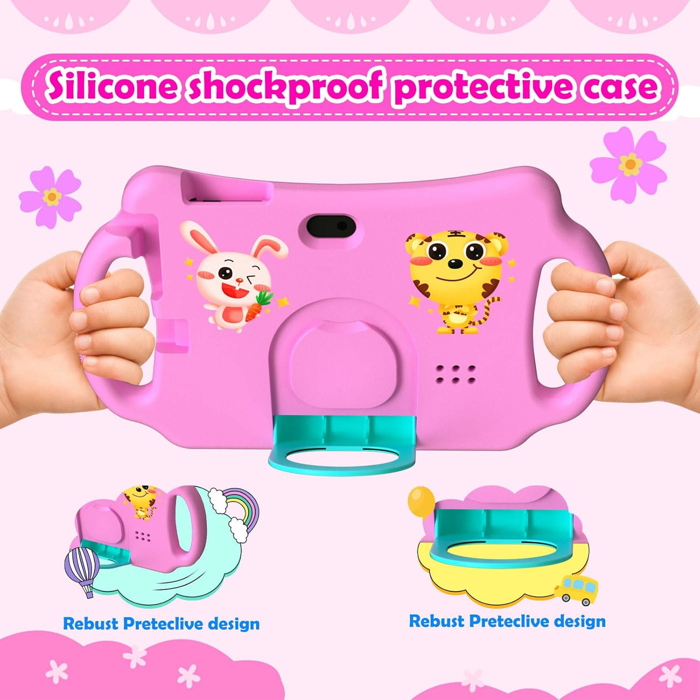 Nyxolaria Tableta para niños de 7 pulgadas Android 12.0 para niños...