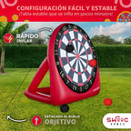 Swooc Games - Dardos gigantes inflables de primera calidad (más de 15 formas de jugar) - Diana de fútbol jumbo con bomba de aire - Juegos de carnaval grandes - Juegos gigantes al aire libre - Juego de