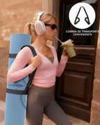 Esterilla de yoga grande (75.5 x 47.6 x 0.4 pulgadas) extra ancha y gruesa de 0.394 in