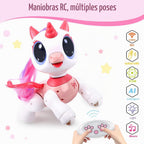 Control Remoto Unicornio para Niñas - Juguete Electrónico de Mascotas Pegaso Rosa