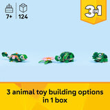 LEGO Creator 31377 - Tortuga 3 en 1 con una flor de lirio