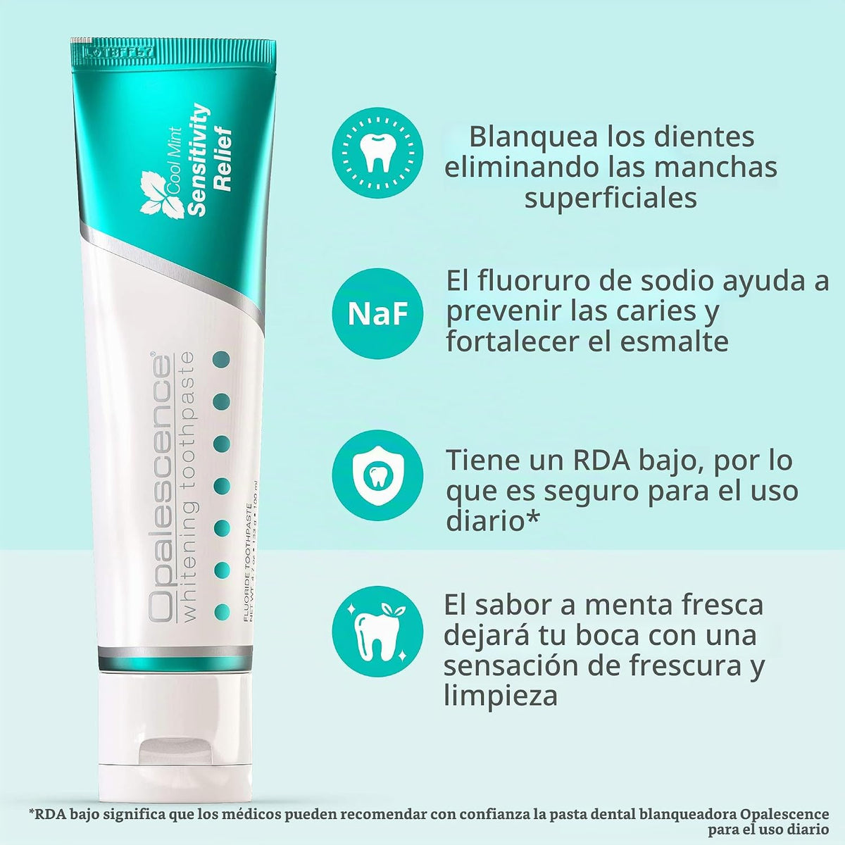 Opalescence Pasta dental blanqueadora para dientes sensibles, menta, 2-Menta, 4.7 Ounce (Pack of 2)