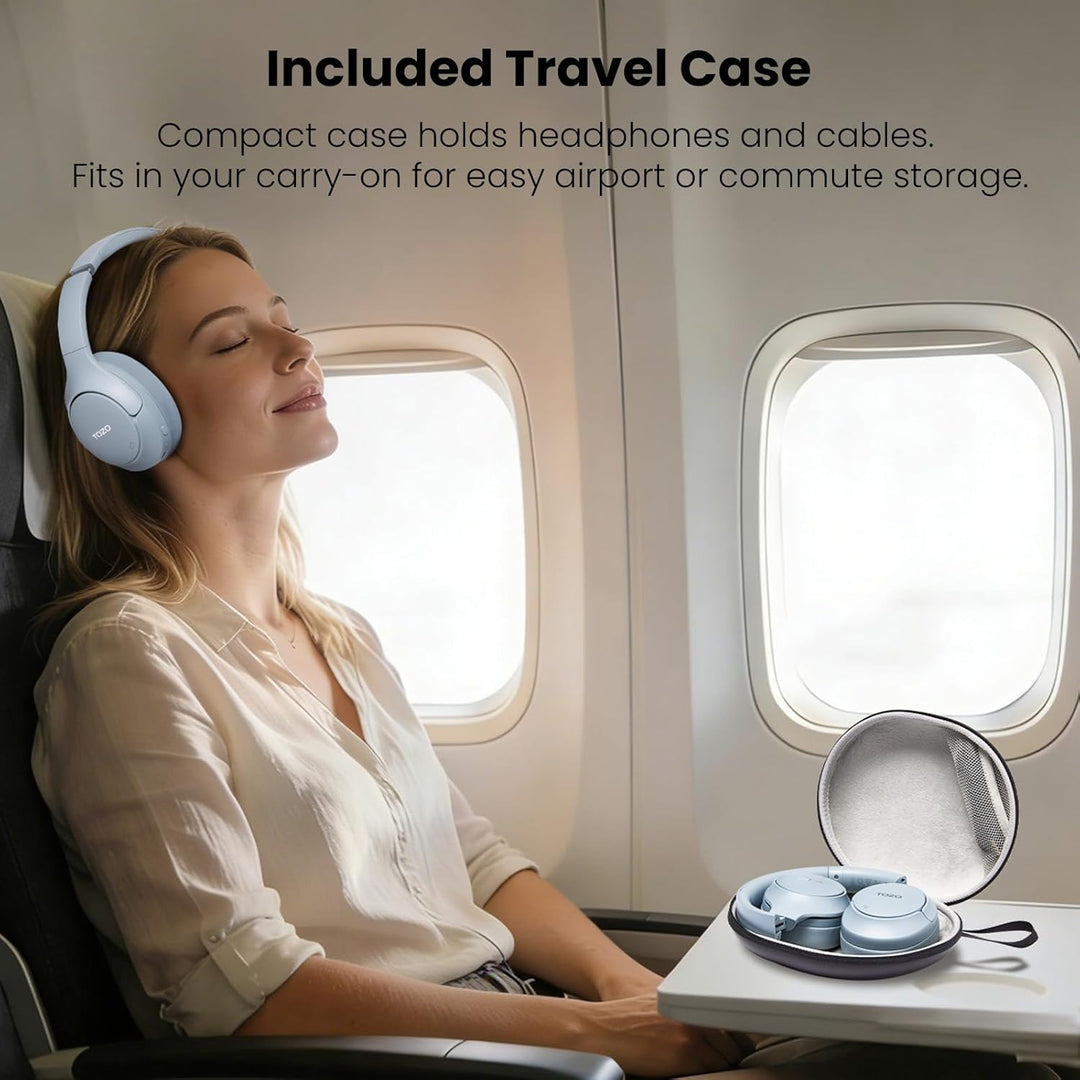 TOZO Auriculares híbridos HT3 con cancelación de ruido, batería de...