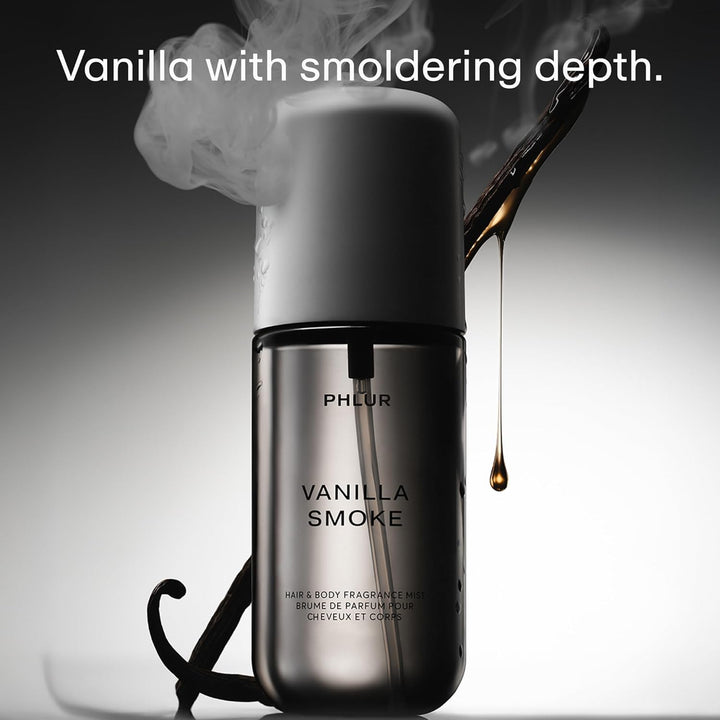 PHLUR Vanilla Smoke Body Mist, 3 onzas líquidas, perfume para cabel...