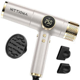 HITTIONA Secador de pelo de viaje de doble voltaje con difusor magn...