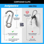 Bodylastics Juego de bandas de resistencia patentadas de la serie básica, bandas de resistencia con tecnología de reducción de presión, 2 asas, 2 correas de tobillo, 1 anclaje de puerta y 1 bolsa de