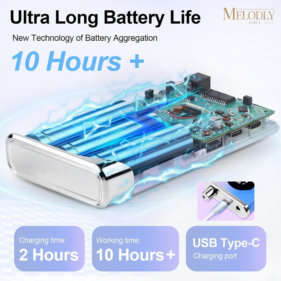 Melodly - Taladro de uñas eléctrico profesional de 45000 RPM, kit d...