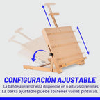 Caballete de mesa ajustable de madera de haya con capacidad para hasta 22.5 pulgadas