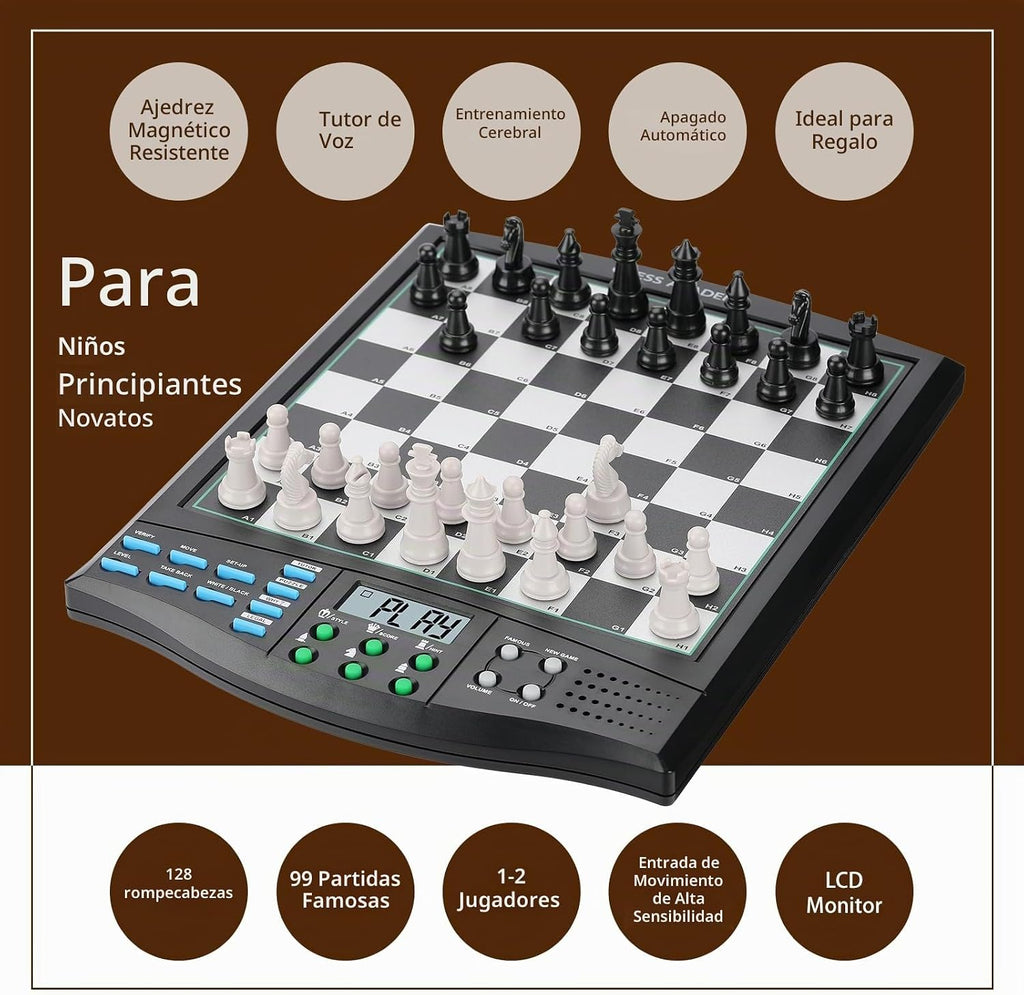 Talking Chess Academy - Juego de ajedrez electrónico para computadora para