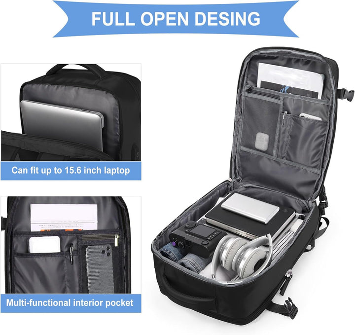 coowoz Mochila de mano para mujeres y hombres, mochila de viaje apr...