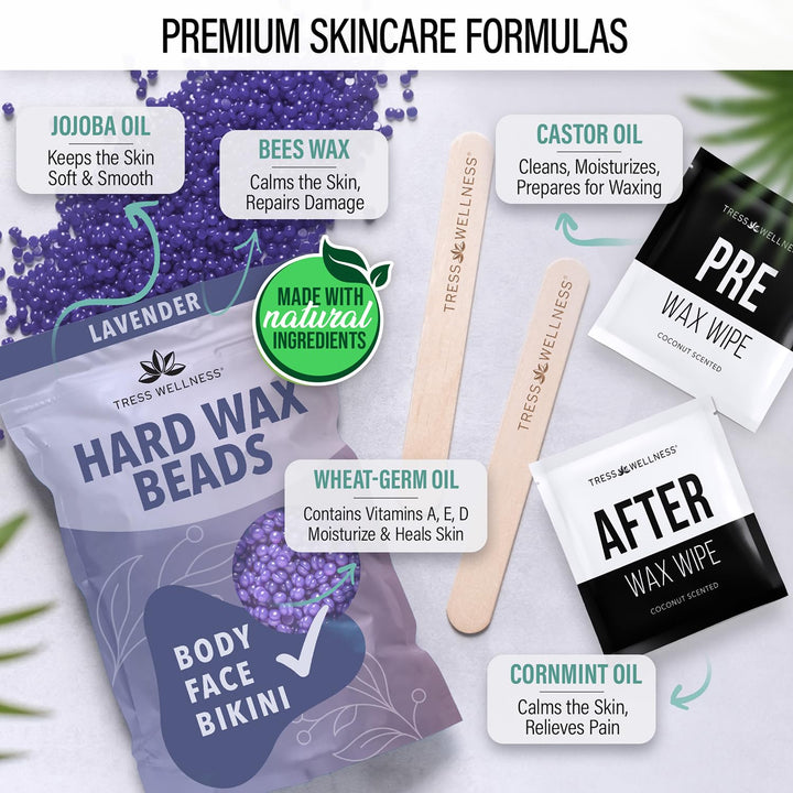 Kit de depilación Tress Wellness para piel sensible \u2013 Seguro p...