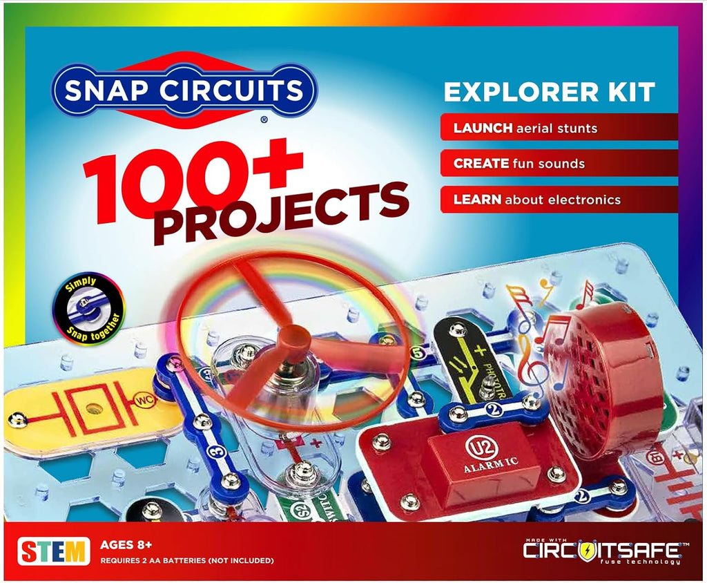 Kit para diseñar circuitos eléctricos Circuits Jr. SC-100, Negro