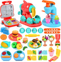 3 en 1 Color Dough Kitchen Creations Set, 12 Colors Dough