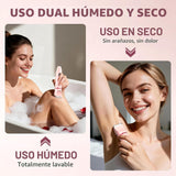 Crolanli Recortadora de bikini para mujer, maquinilla de afeitar el...