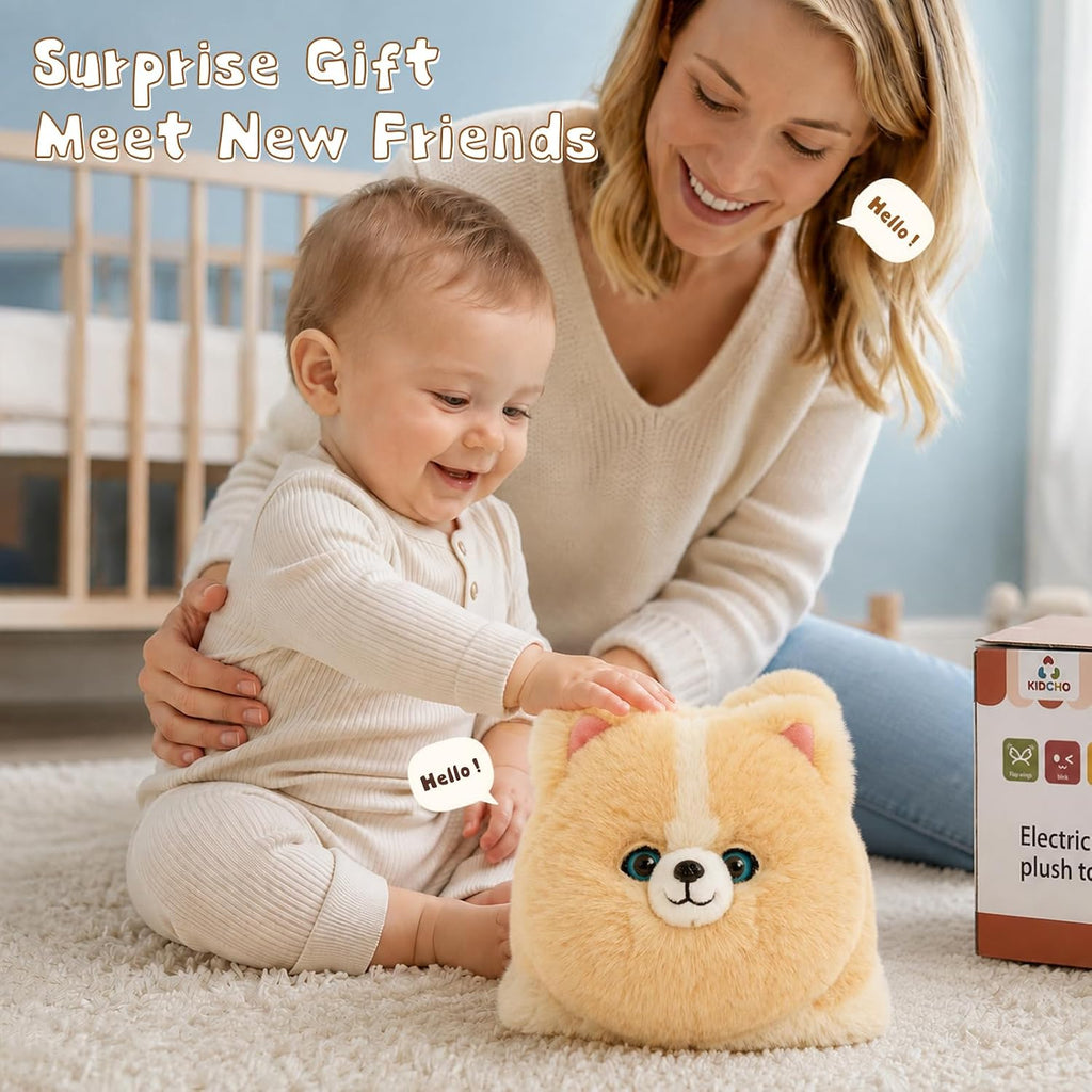 Corgi - Juguete de peluche, juguete sensorial interactivo