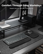 Juego de soporte ergonómico de muñeca para teclado y ratón