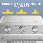Midea Neo Air Fryer - Combo de horno tostador, 12.7 cuartos de galón, acero