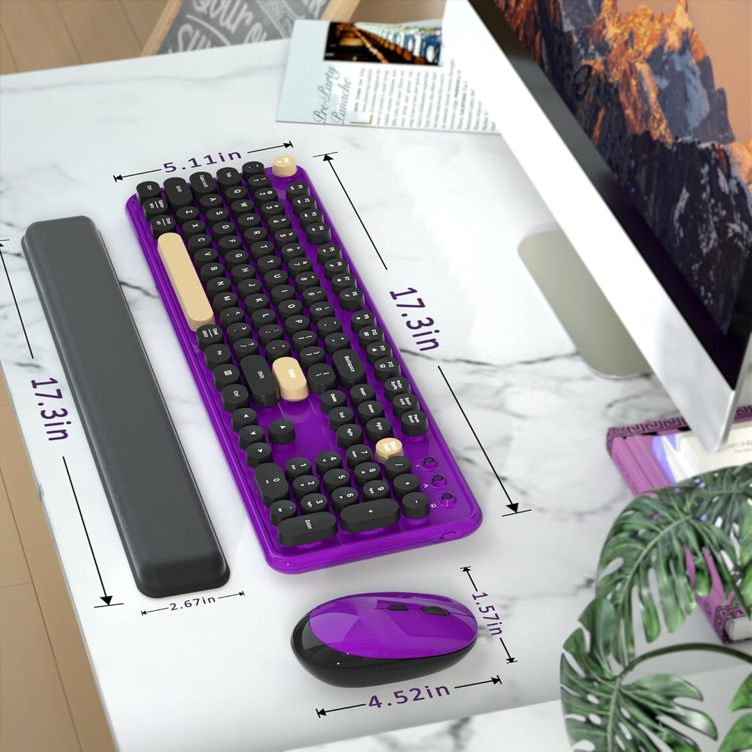 Combos de teclados de computadora inalámbricos y mouse, teclado ret...
