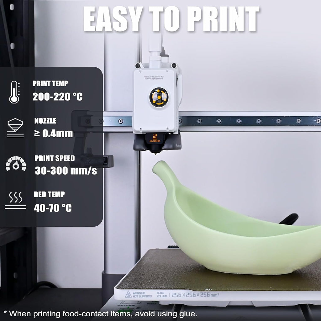 OVV3D Filamento PLA seguro para impresora 3D de 0.069 in, PLA+ verd...