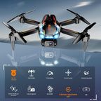 Drone con Camera para Adults, 2K HD FPV Drones con Upgrade Altitude Hold, One-Key Take Off/Landing, Speed Adjustment, Headless Mode, 2 Batteries, Toys Gifts para Teen Boys Girls, Beginner