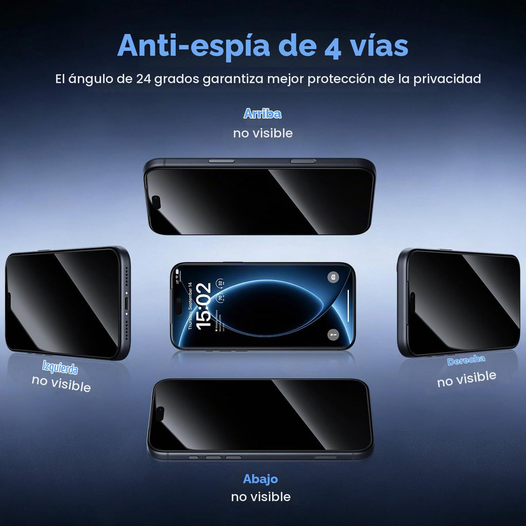 Protector de pantalla de privacidad de 360° para iPhone 18 Pro Max