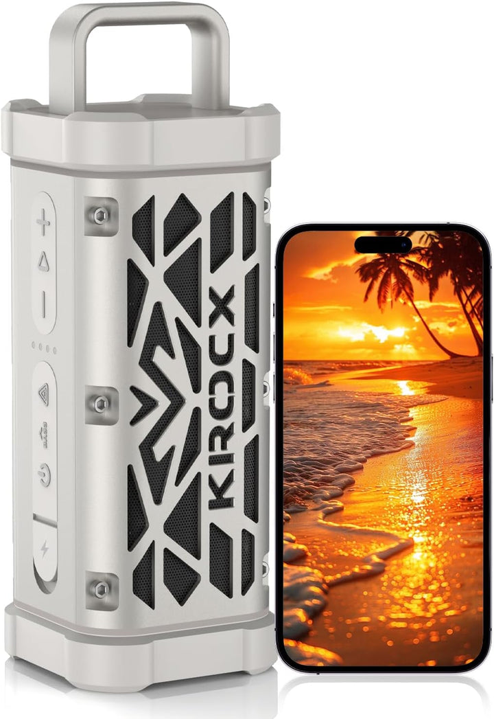 KROCX TRAVOR - Altavoz Bluetooth magnético, 45 W, resistente de alu...