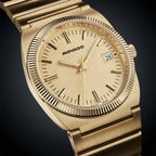 Movado Heritage Ondoplan Reloj de Cuarzo de Lujo para Hombre - Movimiento Suizo, Brazalete de Acero Inoxidable, Resistencia al Agua 50 Metros (5ATM) - Pieza Clásica - Regalo para Él - 36mm, Dorado