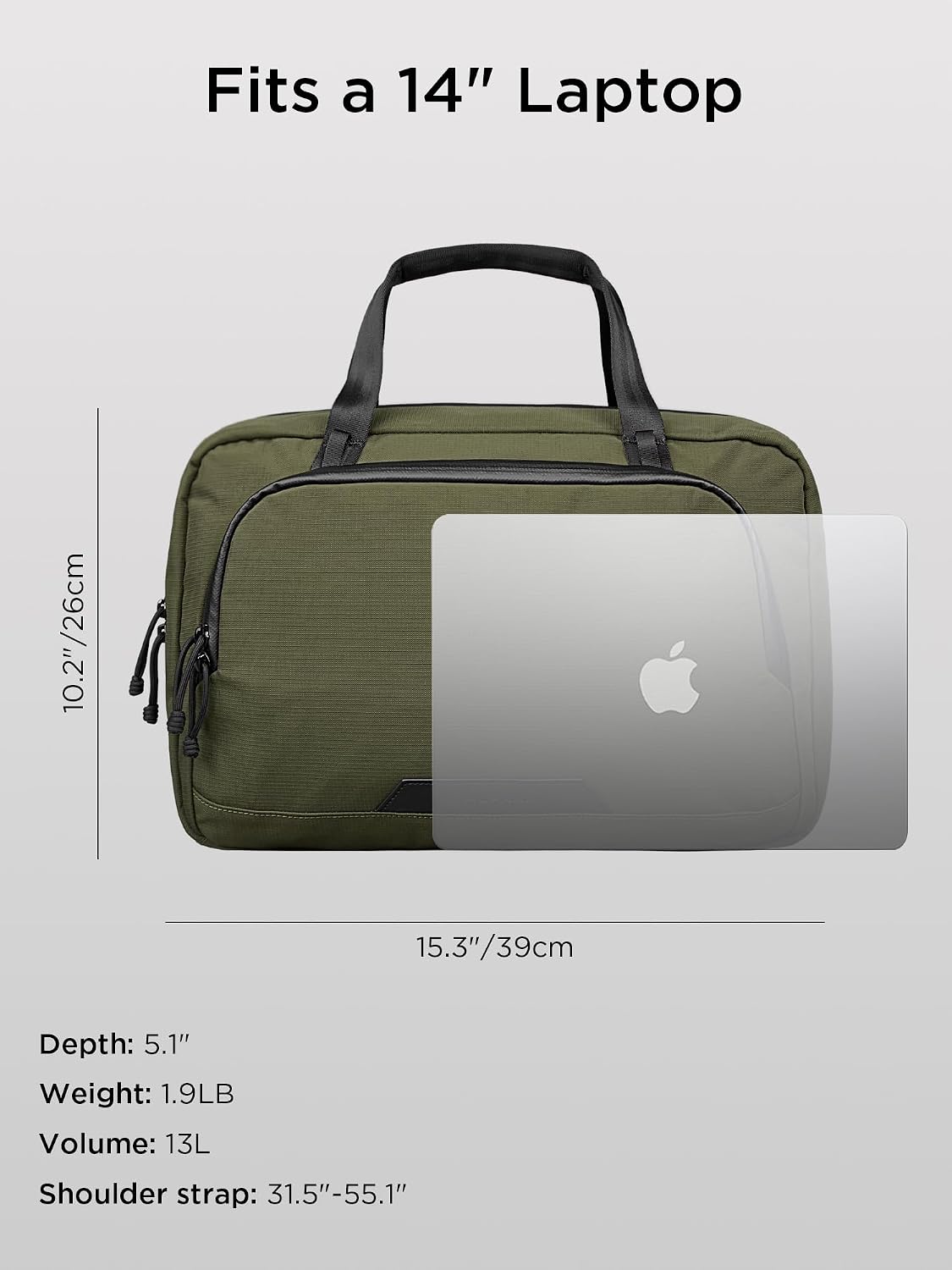 ALPAKA Bravo Breve maletín para laptop Bolsa de hombro de negocios
