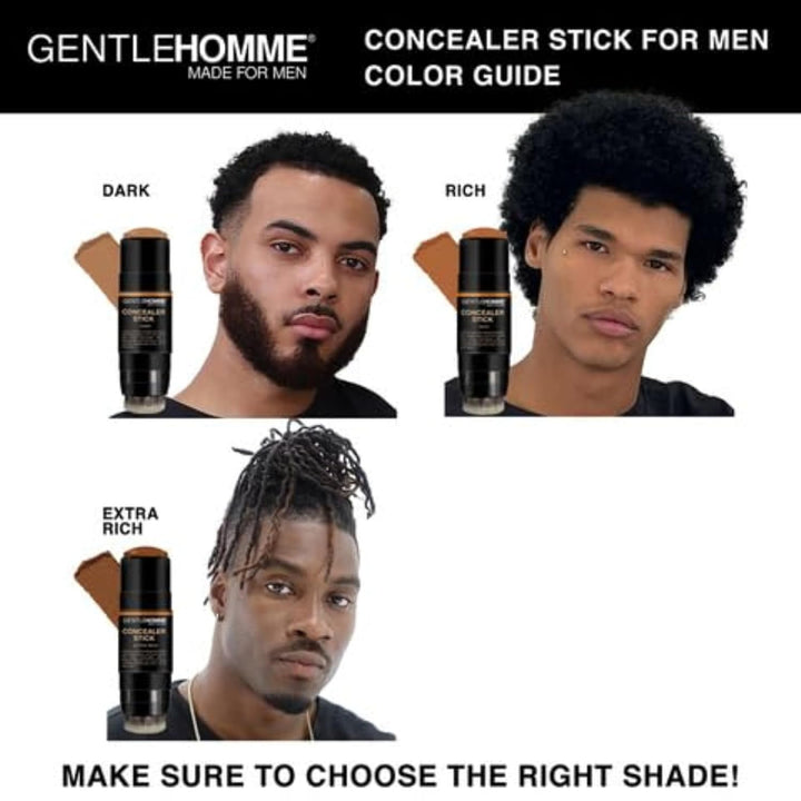 Gentlehomme Corrector en Barra para Hombres con Pincel para Ojeras,...