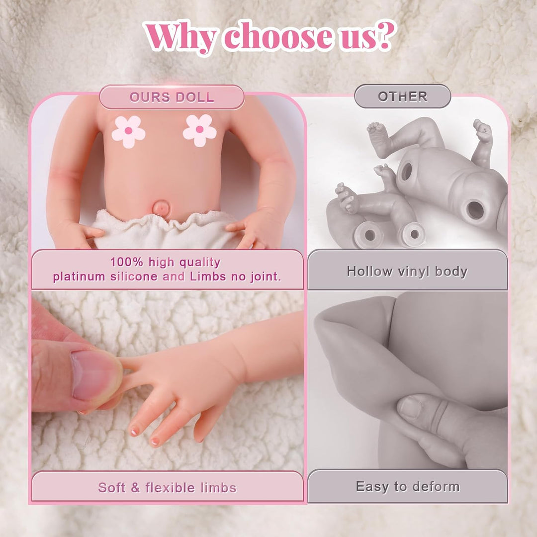 BABESIDE Muñecas Reborn realistas LTRB001RRWB-TC