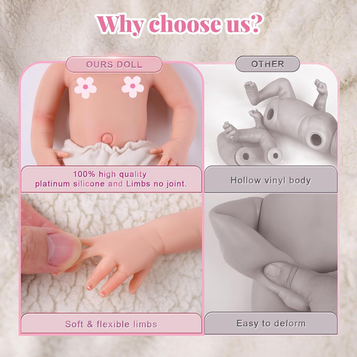 BABESIDE Muñecas Reborn realistas LTRB001RRWB-TC