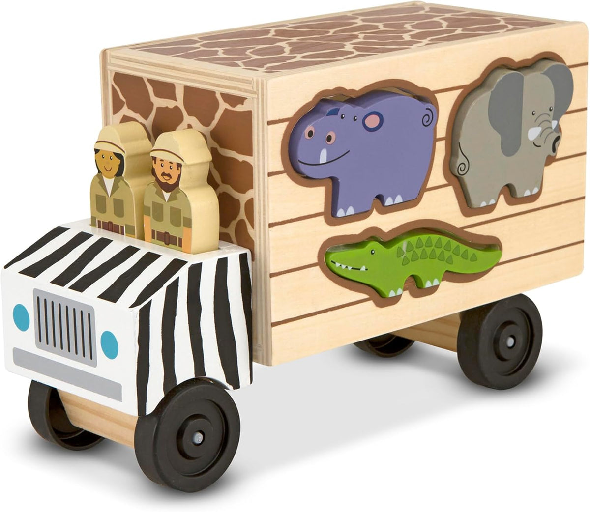 Camión de rescate de animales de Melissa & Doug, varias formas, Estándar, talla única , Rojo