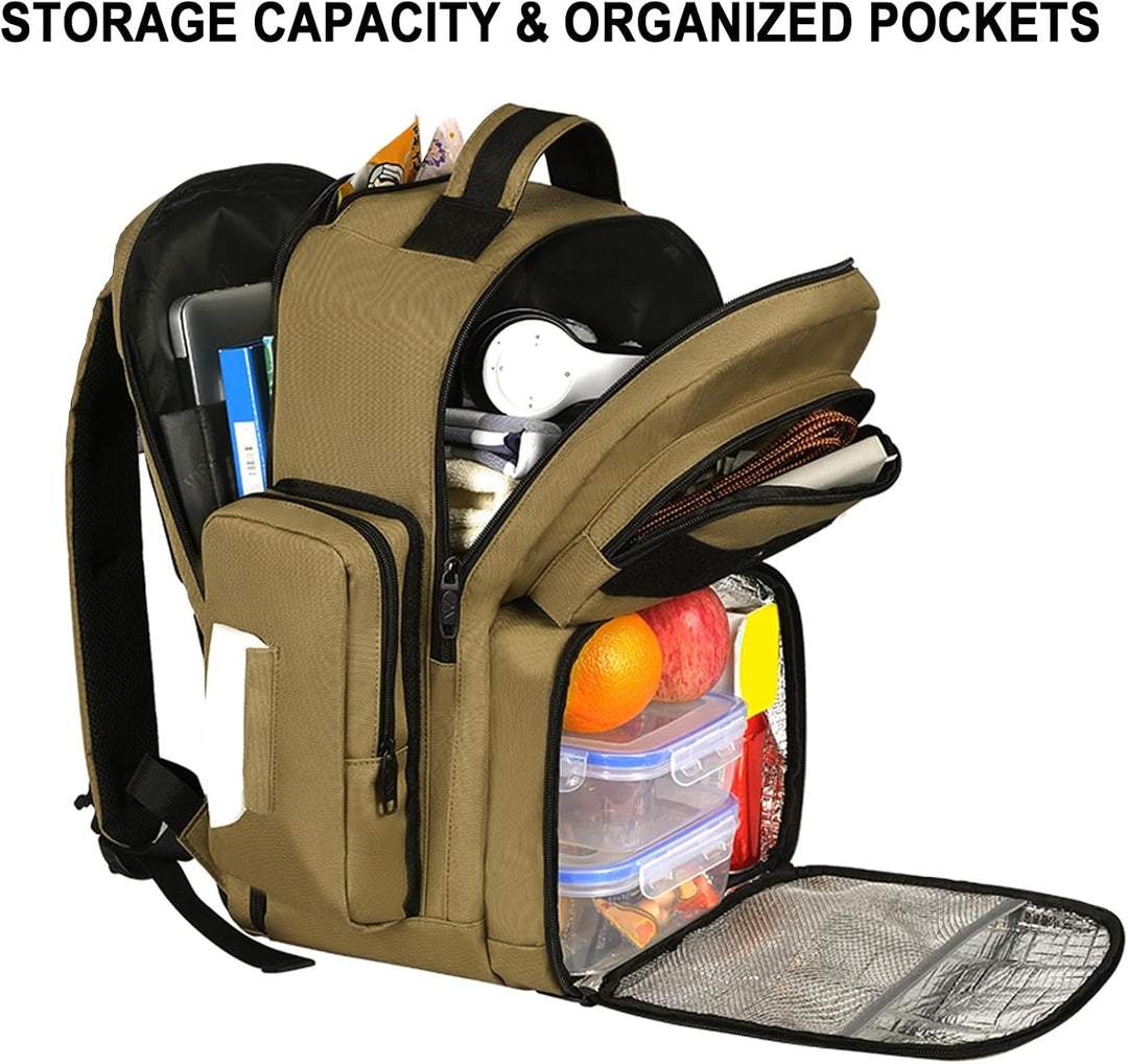 Mochila de almuerzo para hombre, mochila grande con aislamiento par...