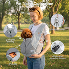 FURTIME Transportador para perros, arnés para cachorros para perros