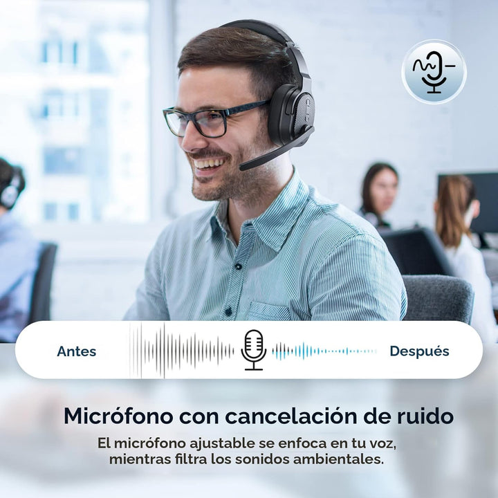 COSMUSIS Auriculares Bluetooth para Camioneros, Auriculares Inalámb...