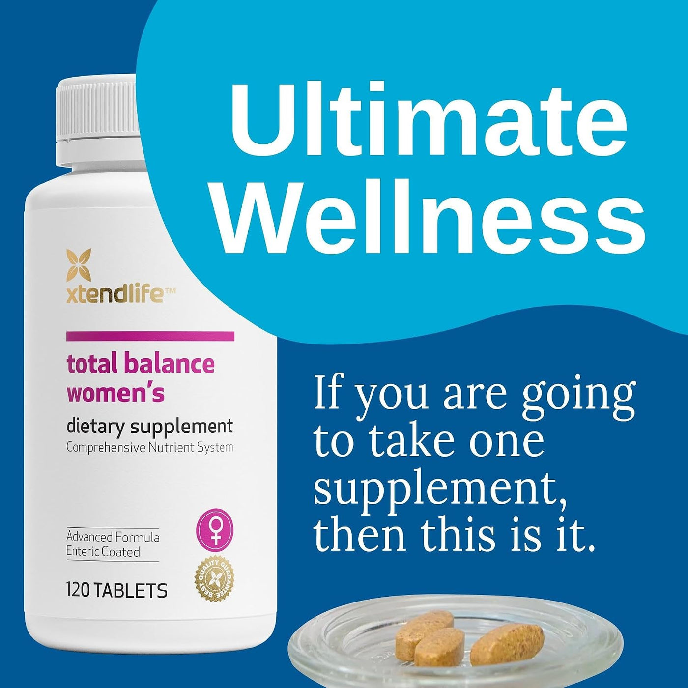 Xtendlife Total Balance Multivitamínico para mujer para la salud in...