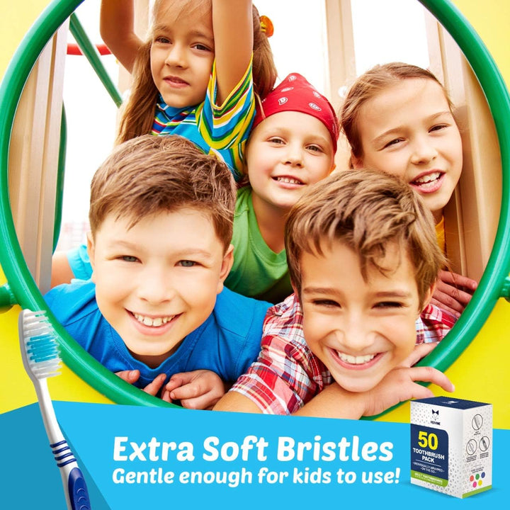 EcoFox Cepillos de dientes a granel 50 unidades | Juego de cepillos...
