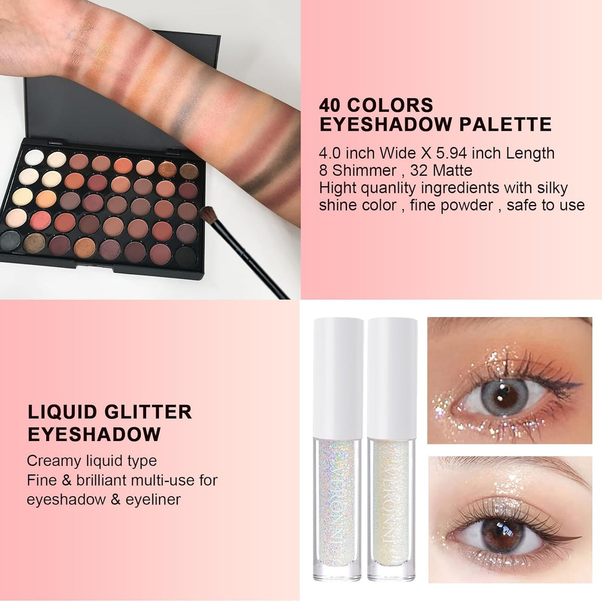 VERONNI Juego de maquillaje todo en uno para mujer, kit completo de...