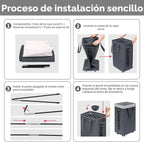 Goodpick Cesta de lavandería de 75L con ruedas y bolsa de lavado extraíble