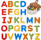 JoyCat Letras magnéticas del alfabeto de silicona, 26 minúsculas, Color apagado, Lowercase Letters